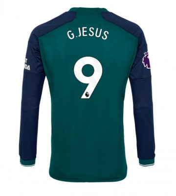 Arsenal Gabriel Jesus #9 Replica Third Stadium Shirt 2023-24 Long Sleeve